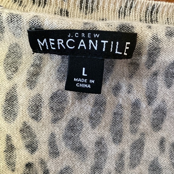 J Crew Meecantile leopard teddie sweater - Picture 3 of 9